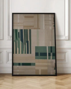 Modernist Paper Cut Collage - Stretched Canvas, Poster Or Fine Art Print(Modernist Paper Cut Collage Stretched Canvas Poster Or Fine Art Print) -Heart Wall Art Store pictufy interior floor ratio 2x3 2975090