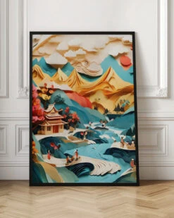 Nature In Layers - Stretched Canvas, Poster Or Fine Art Print(Nature In Layers Stretched Canvas Poster Or Fine Art Print) -Heart Wall Art Store pictufy interior floor ratio 2x3 3015084