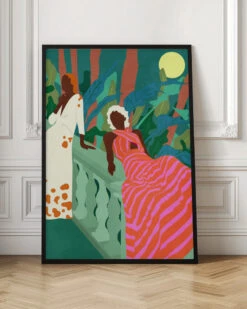 Lush Nights & Flowing Dresses - Stretched Canvas, Poster Or Fine Art Print(Lush Nights Flowing Dresses Stretched Canvas Poster Or Fine Art Print) -Heart Wall Art Store pictufy interior floor ratio 2x3 3066730