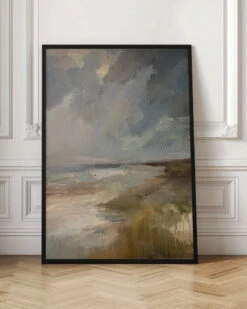 Serene Ocean View Under A Dramatic Sky - Stretched Canvas, Poster Or Fine Art Print(Serene Ocean View Under A Dramatic Sky Stretched Canvas Poster Or Fine Art Print) -Heart Wall Art Store pictufy interior floor ratio 2x3 3079162