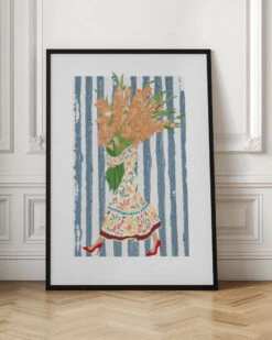 Boho Dress Stripes - Stretched Canvas, Poster Or Fine Art Print(Boho Dress Stripes Stretched Canvas Poster Or Fine Art Print) -Heart Wall Art Store pictufy interior floor ratio 2x3 3092715