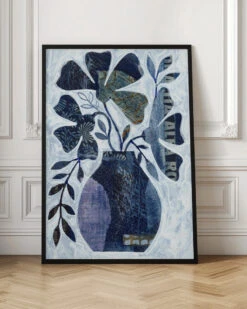 Indigo Blue Still Life - Stretched Canvas, Poster Or Fine Art Print(Indigo Blue Still Life Stretched Canvas Poster Or Fine Art Print 1) -Heart Wall Art Store pictufy interior floor ratio 2x3 3146582