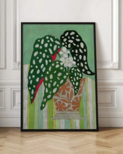 Begonia Maculata - Stretched Canvas, Poster Or Fine Art Print(Begonia Maculata Stretched Canvas Poster Or Fine Art Print) -Heart Wall Art Store pictufy interior floor ratio 2x3 3167142