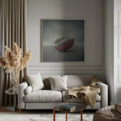 Life Is A Balance - Square Stretched Canvas, Poster Or Fine Art Print(Life Is A Balance Square Stretched Canvas Poster Or Fine Art Print) -Heart Wall Art Store pictufy interior gray sofa square ratio 1x1 1374502