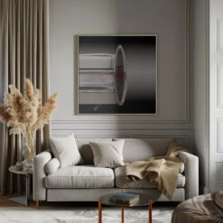 US Classic Car Sedan Deville 1967 - Square Stretched Canvas, Poster Or Fine Art Print(Us Classic Car Sedan Deville 1967 Square Stretched Canvas Poster Or Fine Art Print) -Heart Wall Art Store pictufy interior gray sofa square ratio 1x1 1733138