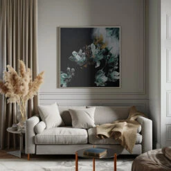 Dance With Me - Square Stretched Canvas, Poster Or Fine Art Print(Dance With Me Square Stretched Canvas Poster Or Fine Art Print) -Heart Wall Art Store pictufy interior gray sofa square ratio 1x1 2458693