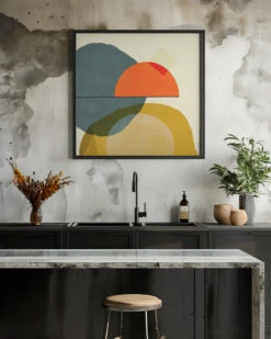 Mid Painted2 Kopie - Square Stretched Canvas, Poster Or Fine Art Print(Mid Painted2 Kopie Square Stretched Canvas Poster Or Fine Art Print) -Heart Wall Art Store pictufy interior rustic kitchen ratio 1x1 2552790