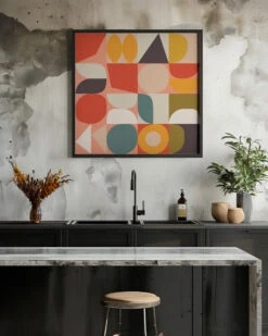 Bauhaus New 4 - Square Stretched Canvas, Poster Or Fine Art Print(Bauhaus New 4 Square Stretched Canvas Poster Or Fine Art Print) 22 Bauhaus New 4 - Square Stretched Canvas, Poster Or Fine Art Print(Bauhaus New 4 Square Stretched Canvas Poster Or Fine Art Print) -Heart Wall Art Store pictufy interior rustic kitchen ratio 1x1 2552984