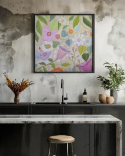 Warm Spring Breeze - Square Stretched Canvas, Poster Or Fine Art Print(Warm Spring Breeze Square Stretched Canvas Poster Or Fine Art Print) -Heart Wall Art Store pictufy interior rustic kitchen ratio 1x1 2575803