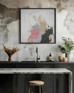 Action Painting III - Square Stretched Canvas, Poster Or Fine Art Print(Action Painting Iii Square Stretched Canvas Poster Or Fine Art Print) -Heart Wall Art Store pictufy interior rustic kitchen ratio 1x1 2617391