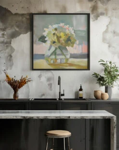 Carriage House 5 - Square Stretched Canvas, Poster Or Fine Art Print(Carriage House 5 Square Stretched Canvas Poster Or Fine Art Print) -Heart Wall Art Store pictufy interior rustic kitchen ratio 1x1 2787316