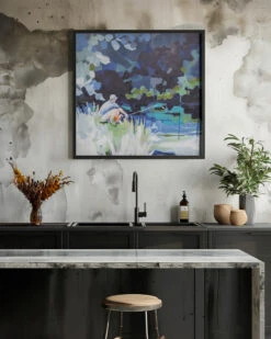 Gone Fishin - Square Stretched Canvas, Poster Or Fine Art Print(Gone Fishin Square Stretched Canvas Poster Or Fine Art Print) -Heart Wall Art Store pictufy interior rustic kitchen ratio 1x1 2787345