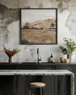 Heritage Style - Square Stretched Canvas, Poster Or Fine Art Print(Heritage Style Square Stretched Canvas Poster Or Fine Art Print) -Heart Wall Art Store pictufy interior rustic kitchen ratio 1x1 2787354