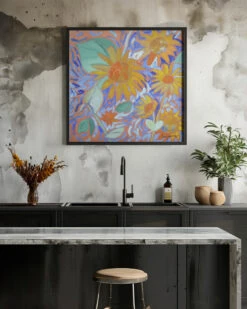 Sunflowersagei - Square Stretched Canvas, Poster Or Fine Art Print(Sunflowersagei Square Stretched Canvas Poster Or Fine Art Print) 22 Sunflowersagei - Square Stretched Canvas, Poster Or Fine Art Print(Sunflowersagei Square Stretched Canvas Poster Or Fine Art Print) -Heart Wall Art Store pictufy interior rustic kitchen ratio 1x1 2818576