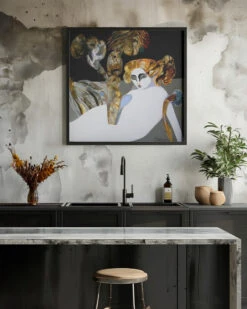 Flora - Square Stretched Canvas, Poster Or Fine Art Print(Flora Square Stretched Canvas Poster Or Fine Art Print) -Heart Wall Art Store pictufy interior rustic kitchen ratio 1x1 2824530