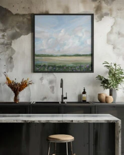 Wind & Wildflowers - Square Stretched Canvas, Poster Or Fine Art Print(Wind Amp Wildflowers Square Stretched Canvas Poster Or Fine Art Print) -Heart Wall Art Store pictufy interior rustic kitchen ratio 1x1 2844779