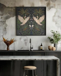 Swan Dance - Square Stretched Canvas, Poster Or Fine Art Print(Swan Dance Square Stretched Canvas Poster Or Fine Art Print) 22 Swan Dance - Square Stretched Canvas, Poster Or Fine Art Print(Swan Dance Square Stretched Canvas Poster Or Fine Art Print) -Heart Wall Art Store pictufy interior rustic kitchen ratio 1x1 2847340