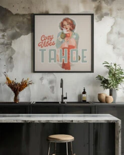 Cozy Vibes - Square Stretched Canvas, Poster Or Fine Art Print(Cozy Vibes Square Stretched Canvas Poster Or Fine Art Print) 22 Cozy Vibes - Square Stretched Canvas, Poster Or Fine Art Print(Cozy Vibes Square Stretched Canvas Poster Or Fine Art Print) -Heart Wall Art Store pictufy interior rustic kitchen ratio 1x1 2884745