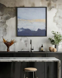 Peaceful Golden Horizon - Square Stretched Canvas, Poster Or Fine Art Print(Peaceful Golden Horizon Square Stretched Canvas Poster Or Fine Art Print 2) -Heart Wall Art Store pictufy interior rustic kitchen ratio 1x1 3116765