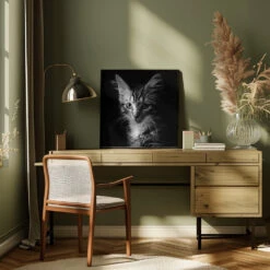 Laban - Square Stretched Canvas, Poster Or Fine Art Print(Laban Square Stretched Canvas Poster Or Fine Art Print) -Heart Wall Art Store pictufy interior square green desk ratio 1x1 1936290