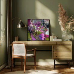 Df675a And To Everything There Is A Season Bloom I - Square Stretched Canvas, Poster Or Fine Art Print(Df675a And To Everything There Is A Season Bloom I Square Stretched Canvas Poster Or Fine Art Print) -Heart Wall Art Store pictufy interior square green desk ratio 1x1 2570901