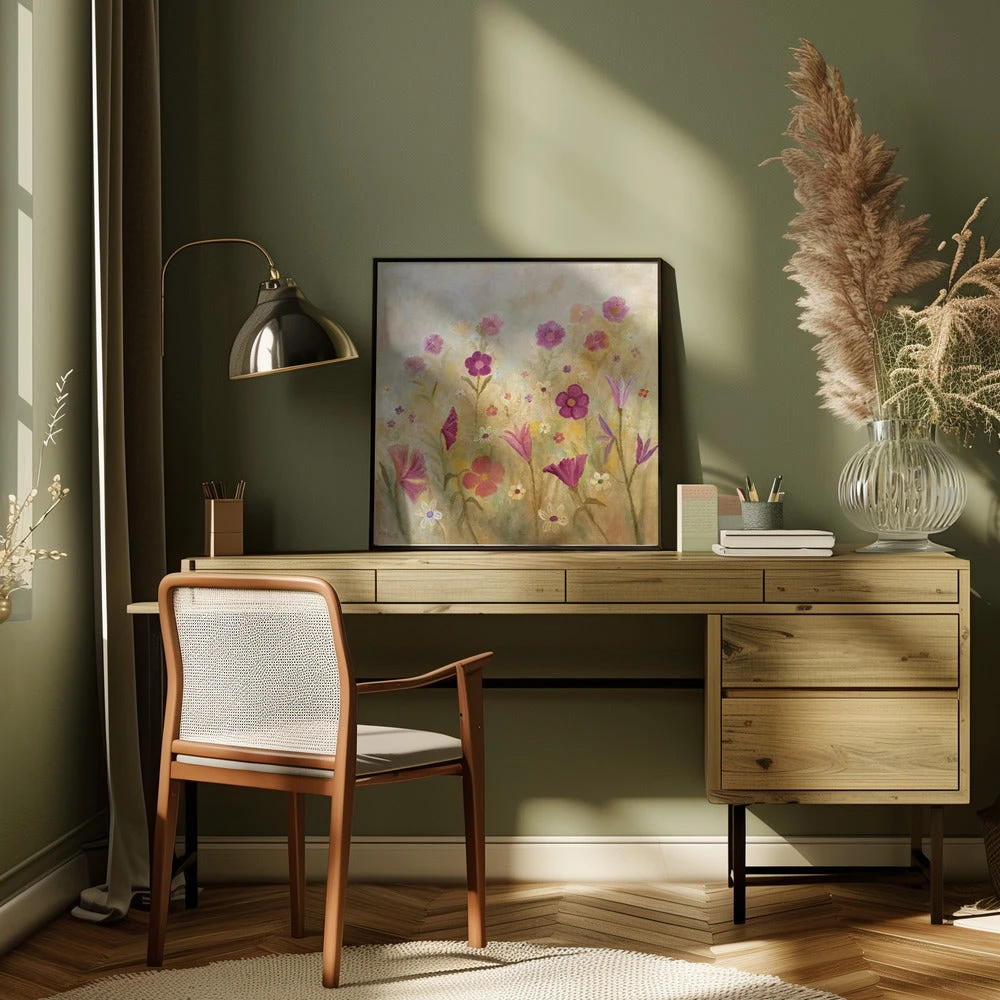 Flowers In The Mist - Square Stretched Canvas, Poster Or Fine Art Print(Flowers In The Mist Square Stretched Canvas Poster Or Fine Art Print) 9 Flowers In The Mist - Square Stretched Canvas, Poster Or Fine Art Print(Flowers In The Mist Square Stretched Canvas Poster Or Fine Art Print) - Image 9