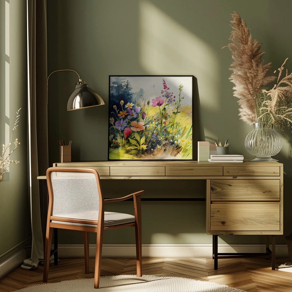 Idyllic Meadow (4) - Square Stretched Canvas, Poster Or Fine Art Print(Idyllic Meadow 4 Square Stretched Canvas Poster Or Fine Art Print) 9 Idyllic Meadow (4) - Square Stretched Canvas, Poster Or Fine Art Print(Idyllic Meadow 4 Square Stretched Canvas Poster Or Fine Art Print) - Image 9