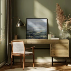 Finding Peace - Square Stretched Canvas, Poster Or Fine Art Print(Finding Peace Square Stretched Canvas Poster Or Fine Art Print) -Heart Wall Art Store pictufy interior square green desk ratio 1x1 2844776