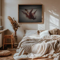 DON'T MURDER OUR PRIMEVAL FORESTS - Stretched Canvas, Poster Or Fine Art Print(Dont Murder Our Primeval Forests Stretched Canvas Poster Or Fine Art Print) -Heart Wall Art Store pictufy interior warm beige bedroom horizontal rat 1708069