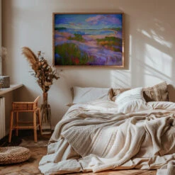 Beachcomber By Dorothy Fagan- Stretched Canvas, Poster Or Fine Art Print(Df1409beachcomber Stretched Canvas Poster Or Fine Art Print) -Heart Wall Art Store pictufy interior warm beige bedroom horizontal rat 2570663