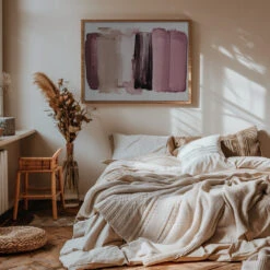 Minimalism 21 - Stretched Canvas, Poster Or Fine Art Print(Minimalism 21 Stretched Canvas Poster Or Fine Art Print) -Heart Wall Art Store pictufy interior warm beige bedroom horizontal rat 2860803