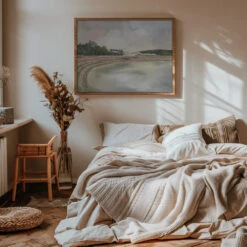 Watch Her Rise, Stellenbosch, South Africa - Stretched Canvas, Poster Or Fine Art Print(Watch Her Rise Stellenbosch South Africa Stretched Canvas Poster Or Fine Art Print) -Heart Wall Art Store pictufy interior warm beige bedroom horizontal rat 2940628