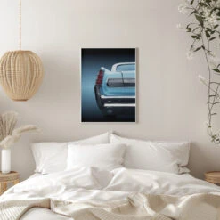 US Classic Car 1963 Bonneville - Stretched Canvas, Poster Or Fine Art Print(Us Classic Car 1963 Bonneville Stretched Canvas Poster Or Fine Art Print) -Heart Wall Art Store pictufy interior white bedroom ratio 5x7 1937649