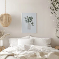 Scandi Japandi House Plant 3 - Stretched Canvas, Poster Or Fine Art Print(Scandi Japandi House Plant 3 Stretched Canvas Poster Or Fine Art Print) -Heart Wall Art Store pictufy interior white bedroom ratio 5x7 2425732