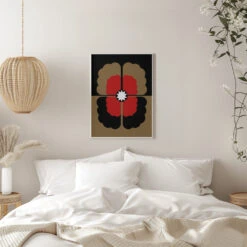 Pansy 1960 - Stretched Canvas, Poster Or Fine Art Print(Pansy 1960 Stretched Canvas Poster Or Fine Art Print) -Heart Wall Art Store pictufy interior white bedroom ratio 5x7 2463635