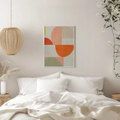 Summer Circles22 2 V - Stretched Canvas, Poster Or Fine Art Print(Summer Circles22 2 V Stretched Canvas Poster Or Fine Art Print) -Heart Wall Art Store pictufy interior white bedroom ratio 5x7 2500925