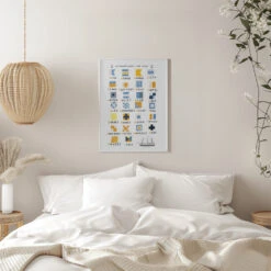 Nautical Flags - Stretched Canvas, Poster Or Fine Art Print(Nautical Flags Stretched Canvas Poster Or Fine Art Print) -Heart Wall Art Store pictufy interior white bedroom ratio 5x7 2505720