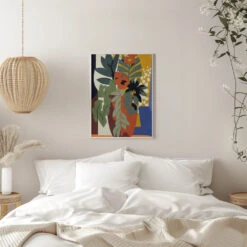 Abstract Flower Impressions - Stretched Canvas, Poster Or Fine Art Print(Abstract Flower Impressions Stretched Canvas Poster Or Fine Art Print) -Heart Wall Art Store pictufy interior white bedroom ratio 5x7 2549557