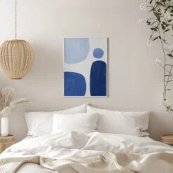 Blue Geometric Flow - Stretched Canvas, Poster Or Fine Art Print(Blue Geometric Flow Stretched Canvas Poster Or Fine Art Print) 22 Blue Geometric Flow - Stretched Canvas, Poster Or Fine Art Print(Blue Geometric Flow Stretched Canvas Poster Or Fine Art Print) -Heart Wall Art Store pictufy interior white bedroom ratio 5x7 2551462