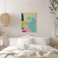 Minimal Shapes - Stretched Canvas, Poster Or Fine Art Print(Minimal Shapes Stretched Canvas Poster Or Fine Art Print) -Heart Wall Art Store pictufy interior white bedroom ratio 5x7 2552766