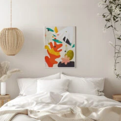 Cutouts Bauhaus 4 Kopie - Stretched Canvas, Poster Or Fine Art Print(Cutouts Bauhaus 4 Kopie Stretched Canvas Poster Or Fine Art Print) -Heart Wall Art Store pictufy interior white bedroom ratio 5x7 2552953