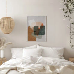 Nature Friendly Terracotta 4 Aquarell Kopie - Stretched Canvas, Poster Or Fine Art Print(Nature Friendly Terracotta 4 Aquarell Kopie Stretched Canvas Poster Or Fine Art Print) -Heart Wall Art Store pictufy interior white bedroom ratio 5x7 2553039