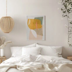 Nature Friendly Terracotta 5 Aquarell Kopie - Stretched Canvas, Poster Or Fine Art Print(Nature Friendly Terracotta 5 Aquarell Kopie Stretched Canvas Poster Or Fine Art Print) -Heart Wall Art Store pictufy interior white bedroom ratio 5x7 2553042