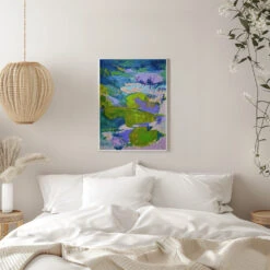 Vibrant Tranquility - Stretched Canvas, Poster Or Fine Art Print(Vibrant Tranquility Stretched Canvas Poster Or Fine Art Print) -Heart Wall Art Store pictufy interior white bedroom ratio 5x7 2570677
