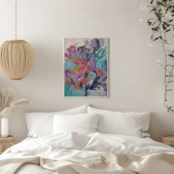 Flourish - Stretched Canvas, Poster Or Fine Art Print(Df840flourish Stretched Canvas Poster Or Fine Art Print) -Heart Wall Art Store pictufy interior white bedroom ratio 5x7 2571017