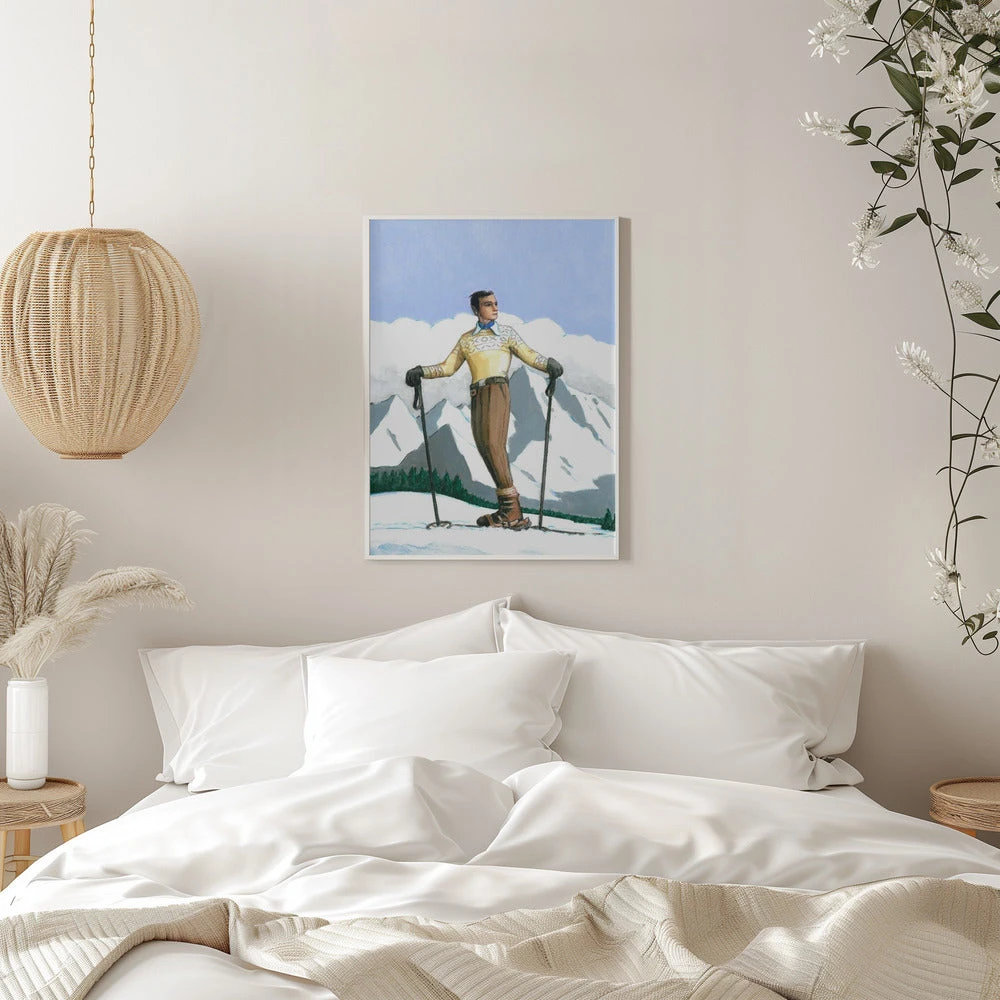 Skier Enjoying The View - Stretched Canvas, Poster Or Fine Art Print(Skier Enjoying The View Stretched Canvas Poster Or Fine Art Print) 11 Skier Enjoying The View - Stretched Canvas, Poster Or Fine Art Print(Skier Enjoying The View Stretched Canvas Poster Or Fine Art Print) - Image 11