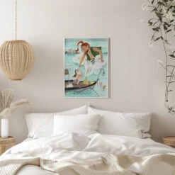 The Fisherman And The Jinni - Stretched Canvas, Poster Or Fine Art Print(The Fisherman And The Jinni Stretched Canvas Poster Or Fine Art Print) 22 The Fisherman And The Jinni - Stretched Canvas, Poster Or Fine Art Print(The Fisherman And The Jinni Stretched Canvas Poster Or Fine Art Print) -Heart Wall Art Store pictufy interior white bedroom ratio 5x7 2663579