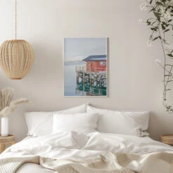 Winter In Norway - Stretched Canvas, Poster Or Fine Art Print(Winter In Norway Stretched Canvas Poster Or Fine Art Print) -Heart Wall Art Store pictufy interior white bedroom ratio 5x7 2711069