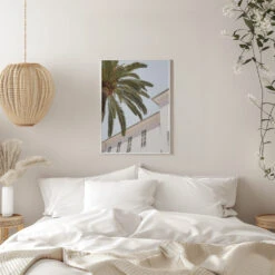 Tropical Menton - Stretched Canvas, Poster Or Fine Art Print(Tropical Menton Stretched Canvas Poster Or Fine Art Print) -Heart Wall Art Store pictufy interior white bedroom ratio 5x7 2711085