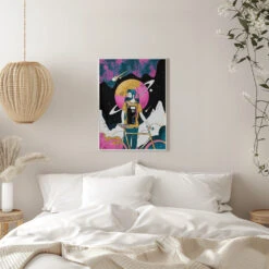 The Space Messenger - Stretched Canvas, Poster Or Fine Art Print(The Space Messenger Stretched Canvas Poster Or Fine Art Print) -Heart Wall Art Store pictufy interior white bedroom ratio 5x7 2745475